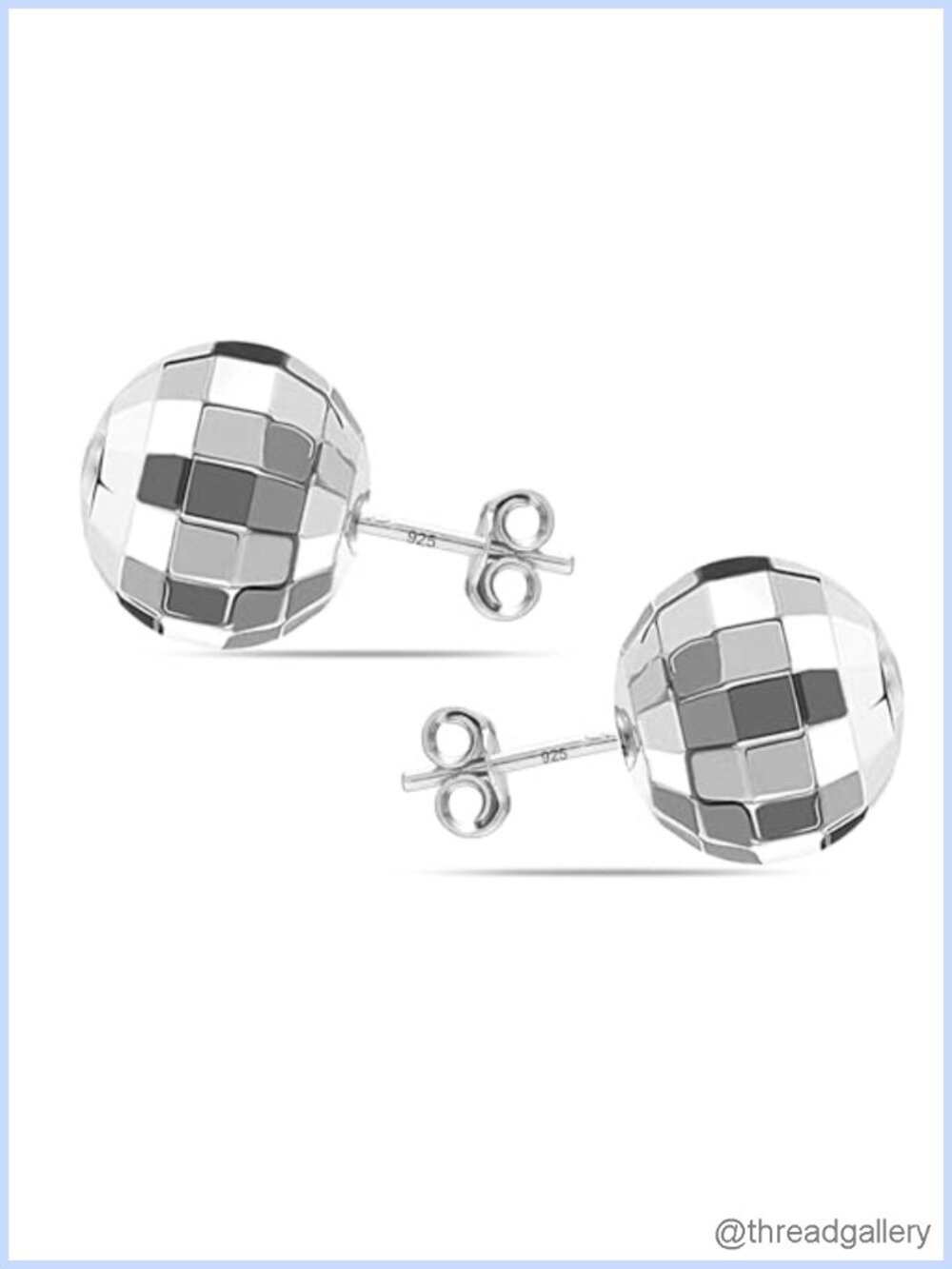 Sterling Silver Ball Post Stud Earrings Hammered Round Classic